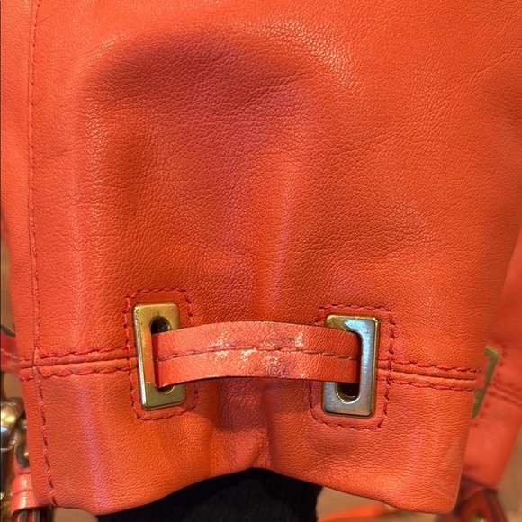Coach Salmon Leather Bucket Bag - Picture 11 of 14